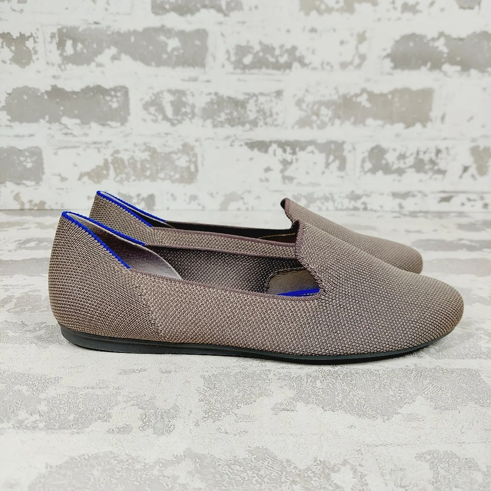 New Rothy's The Loafer Mocha Knit Round Toe Slip On Loafers T305 - Picture 4 of 10